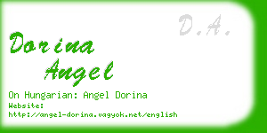 dorina angel business card